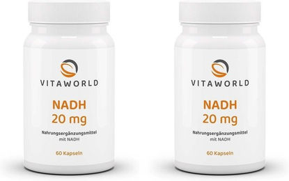 vitaworld NADH 20 mg Kapseln ohne Zusatzstoffe 120 Stück – Bild 1 von 1