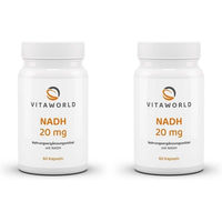 Produktbild von vitaworld NADH 20 mg Kapseln ohne Zusatzstoffe 120 Stück