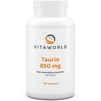 Produktbild von VitaWorld Taurin 850 mg Kapseln 130 Stück