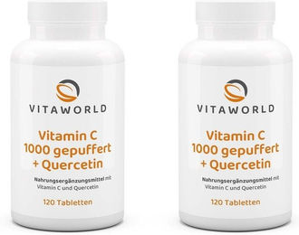 VitaWorld Vitamin C 1000 gepuffert mit Quercetin Tabletten 240 Stück – Bild 1 von 1