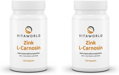 VitaWorld Zink Bisglycinat Kapseln vegan glutenfrei laktosefrei 120 Stück – Bild 1 von 1