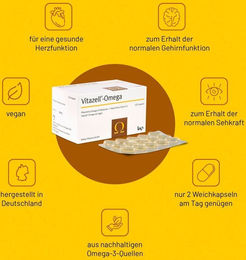 Vitazell Omega Kapseln vegan 120 Stück – Bild 1 von 1