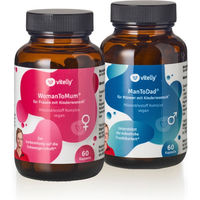 Produktbild von vitelly BabyBoom Duo Kinderwunsch Kapseln für Frauen und Männer ohne Zusatzstoffe 120 Stück