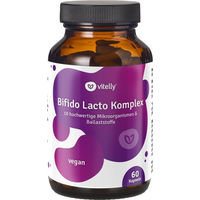 Produktbild von vitelly Bifido Lacto Komplex Vegan mit 10 Mikroorganismen und Inulin 60 Kapseln