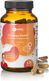 vitelly Cordyceps Woman Kräuter-Komplex Kapseln für Frauen ohne Zusatzstoffe 60 Stück – Bild 1 von 3