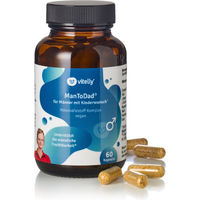 Produktbild von vitelly ManToDad Kinderwunsch Vitamine für Männer vegan ohne Zusatzstoffe 60 Kapseln