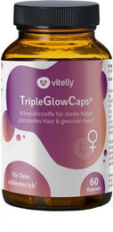 vitelly TripleGlowCaps Kapseln für Frauen ohne Zusatzstoffe 60 Stück – Bild 1 von 1