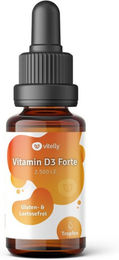 vitelly Vitamin D3 Forte 2500 I.E. Tropfen vegan – Bild 1 von 1
