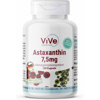 Produktbild von Vive Supplements Astaxantin 7.5mg Kapseln vegan ohne Zusatzstoffe 120 Stück