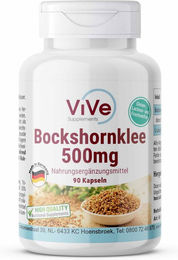 Vive Supplements Bockshornklee 500 mg Kapseln vegan ohne Zusatzstoffe – Bild 1 von 1