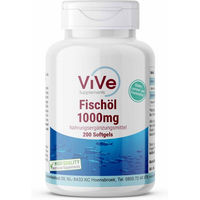 Produktbild von Vive Supplements Fischöl 900 mg Kapseln ohne Zusatzstoffe für Schwangere und Stillende 200 Stück