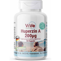 Produktbild von Vive Supplements Huperzin A 200µg Kapseln vegan ohne Zusatzstoffe 30 Stück