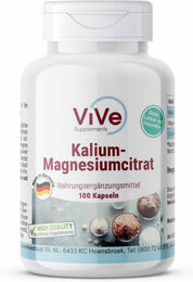 Vive Supplements Kalium-Magnesiumcitrat Mineralstoff-Komplex Kapseln vegan ohne Zusatzstoffe – Bild 1 von 1