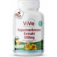 Produktbild von Vive Supplements Kapuzinerkresse Extrakt 1500mg Kapseln vegan ohne Zusatzstoffe 180 Stück
