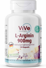 Vive Supplements L-Arginin 4500mg Kapseln vegan ohne Zusatzstoffe 120 Stück – Bild 1 von 1