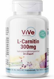 Vive Supplements L-Carnitin 900 mg Kapseln vegan ohne Zusatzstoffe – Bild 1 von 1