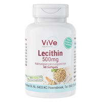 Produktbild von ViVe Supplements Lecithin Kapseln ohne Zusatzstoffe glutenfrei und laktosefrei 60 Stück