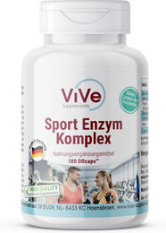 Vive Supplements Multi-Enzym-Komplex Kapseln vegan ohne Zusatzstoffe 180 Stück – Bild 1 von 1