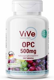 Vive Supplements OPC 500 mg Tabletten vegan ohne Zusatzstoffe 240 Stück – Bild 1 von 1