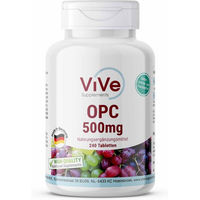 Produktbild von Vive Supplements OPC 500 mg Tabletten vegan ohne Zusatzstoffe 240 Stück