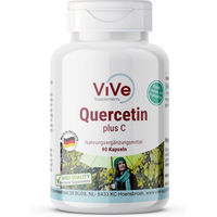 Produktbild von Vive Supplements Quercetin + Vitamin C Kapseln vegan ohne Zusatzstoffe