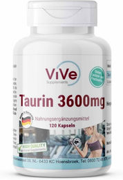 Vive Supplements Taurin Kapseln vegan ohne Zusatzstoffe 120 Stück – Bild 1 von 1