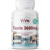 Produktbild von Vive Supplements Taurin Kapseln vegan ohne Zusatzstoffe 120 Stück