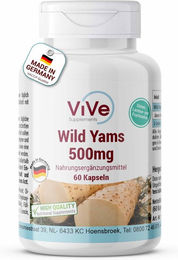 Vive Supplements Wild Yams-Extrakt 500 mg Kapseln vegan ohne Zusatzstoffe 60 Stück – Bild 1 von 1