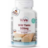 Produktbild von Vive Supplements Wild Yams-Extrakt 500 mg Kapseln vegan ohne Zusatzstoffe 60 Stück