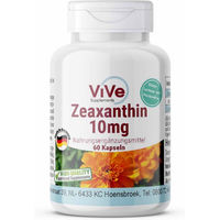 Produktbild von Vive Supplements Zeaxanthin 10mg Kapseln vegan ohne Zusatzstoffe 60 Stück