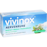 Produktbild von Vivinox Nervenruhe Baldrian Melisse Passionsblume Dragees laktosefrei 40 Stück