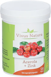 Vivus Natura Acerola und Zink Kapseln mit natürlichem Vitamin C – Bild 1 von 1