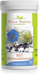 Vivus Natura Bio Schwarzkümmel Kapseln 180 Stück – Bild 1 von 1
