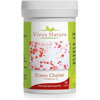Produktbild von Vivus Natura Eisen Bisglycinat mit Vitamin C Kapseln