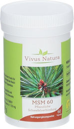 Vivus Natura MSM Kapseln vegan glutenfrei und laktosefrei 60 Stück – Bild 1 von 1