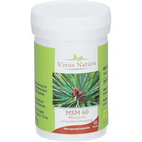 Produktbild von Vivus Natura MSM Kapseln vegan glutenfrei und laktosefrei 60 Stück