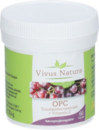 Vivus Natura OPC Traubenkernextrakt mit Vitamin C Kapseln 60 Stück – Bild 1 von 1