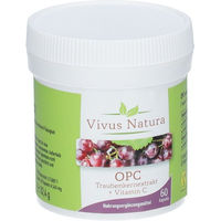 Produktbild von Vivus Natura OPC Traubenkernextrakt mit Vitamin C Kapseln 60 Stück