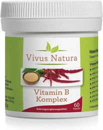 Vivus Natura Vitamin B-Komplex Kapseln vegan glutenfrei laktosefrei 60 Stück – Bild 1 von 1