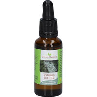 Produktbild von Vivus Natura Vitamin D3 + K2 Tropfen mit Flechten vegan 30 ml