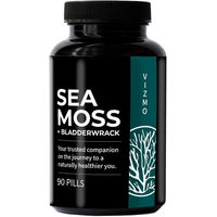 Produktbild von Vizmo Haut & Haar Sea Moss Kapseln vegan ohne Zusatzstoffe