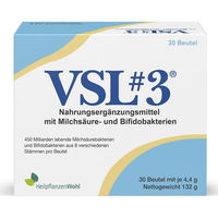 Produktbild von VSL#3 Pulver von HeilpflanzenWohl GmbH mit 450 Milliarden Bakterien
