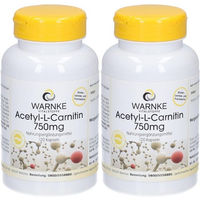 Produktbild von Warnke Acetyl-L-Carnitin 750 mg Kapseln vegan ohne Zusatzstoffe 120 Stück