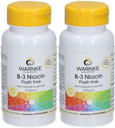 WARNKE B3 Niacin Flush Free Kapseln mit Niacin für Erwachsene 180 Stück – Bild 1 von 1