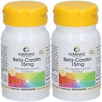 Produktbild von WARNKE Beta Carotin 15 mg Vitamin A Kapseln für Erwachsene 200 Stück