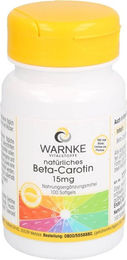WARNKE Beta-Carotin Kapseln 15 mg mit Vitamin A für Erwachsene 100 Stück – Bild 1 von 1