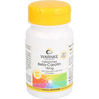 Produktbild von WARNKE Beta-Carotin Kapseln 15 mg mit Vitamin A für Erwachsene 100 Stück