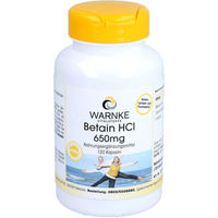 Produktbild von Warnke Betain-HCl 650 mg Kapseln vegan ohne Zusatzstoffe 120 Stück