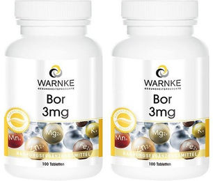 WARNKE Bor Tabletten mit 3 mg Bor für Erwachsene 100 Stück – Bild 1 von 1