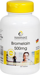 WARNKE Bromelain 500 mg Tabletten vegan ohne Zusatzstoffe 250 Stück – Bild 1 von 1